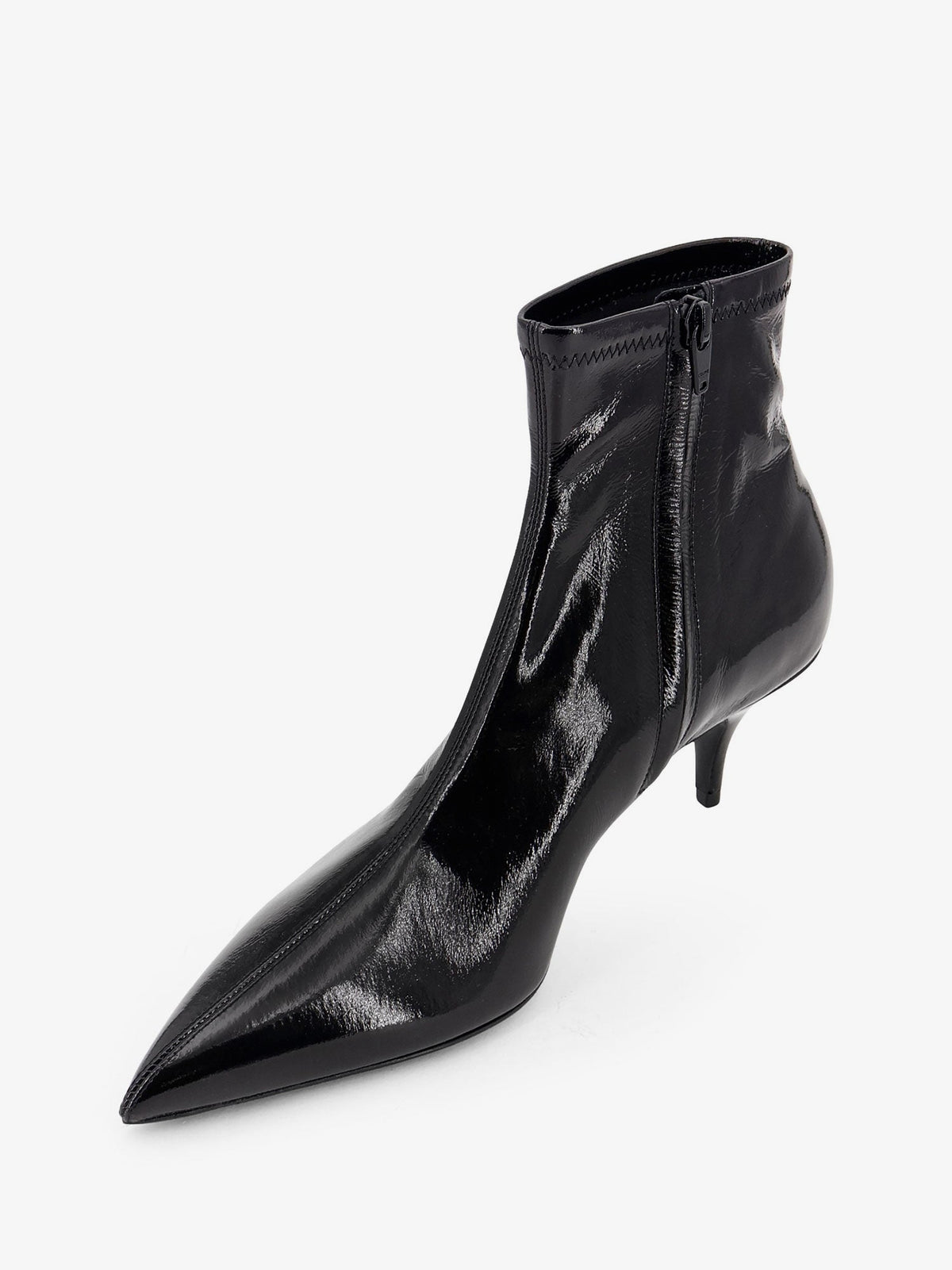 Celine Fitted sleek stretch patent leather boots - Black