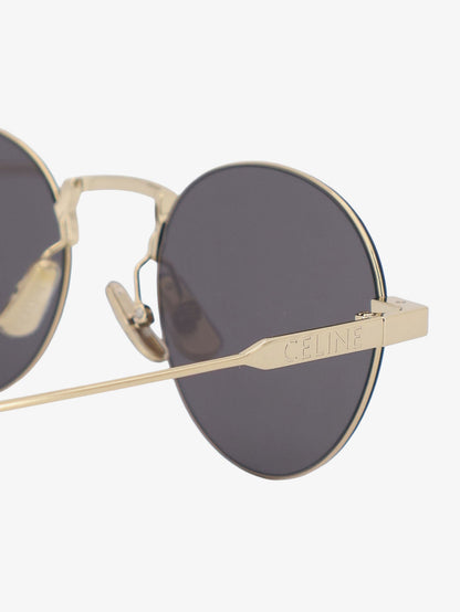 Celine Metal Frame 28 sunglasses - Lightgoldsmoke