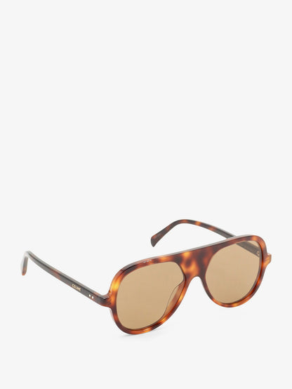 Celine Black Frame 66 Acetate Sunglasses - Classic Havana
