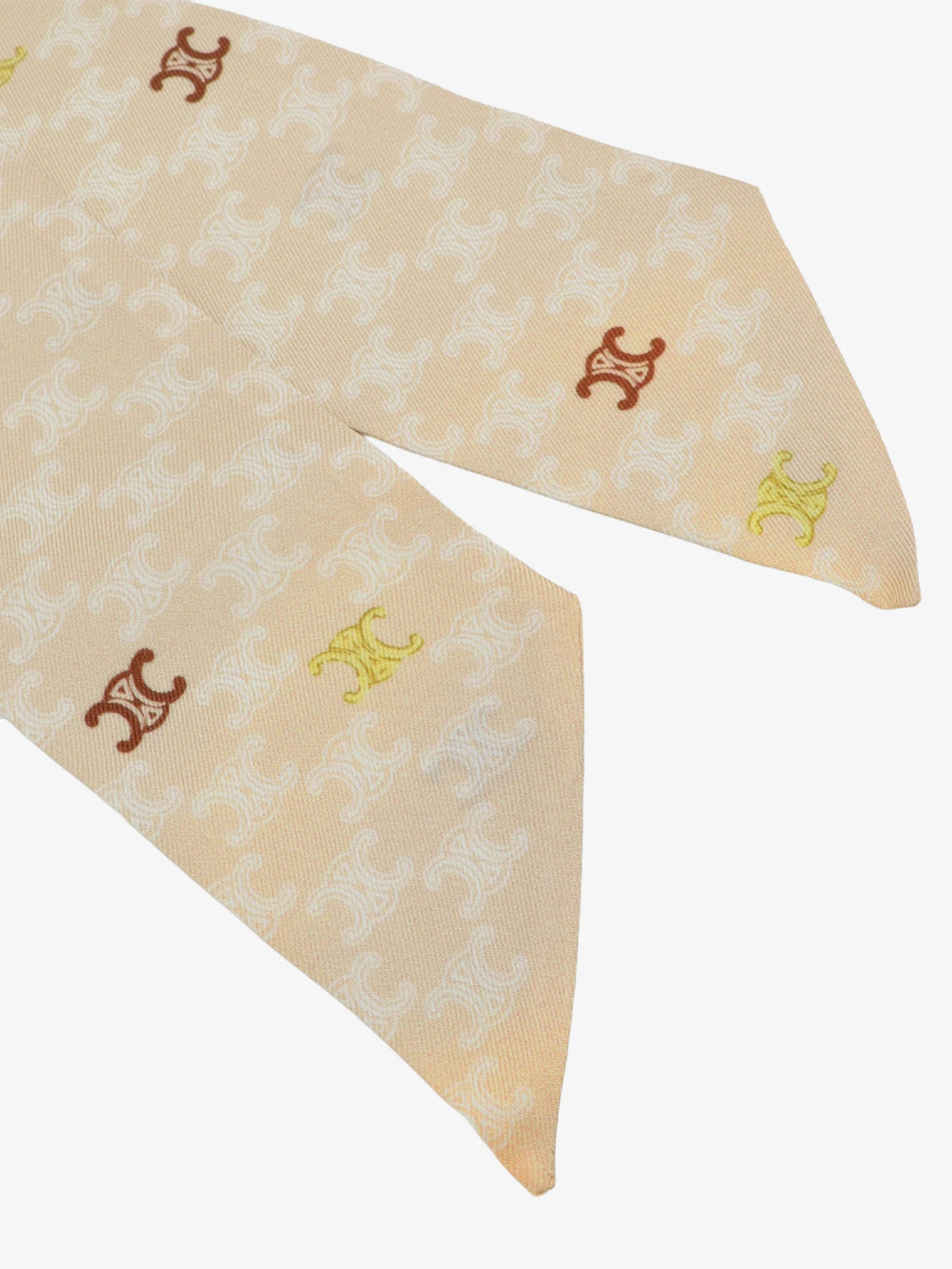 Celine Silk bandeau - Sandwhiterust