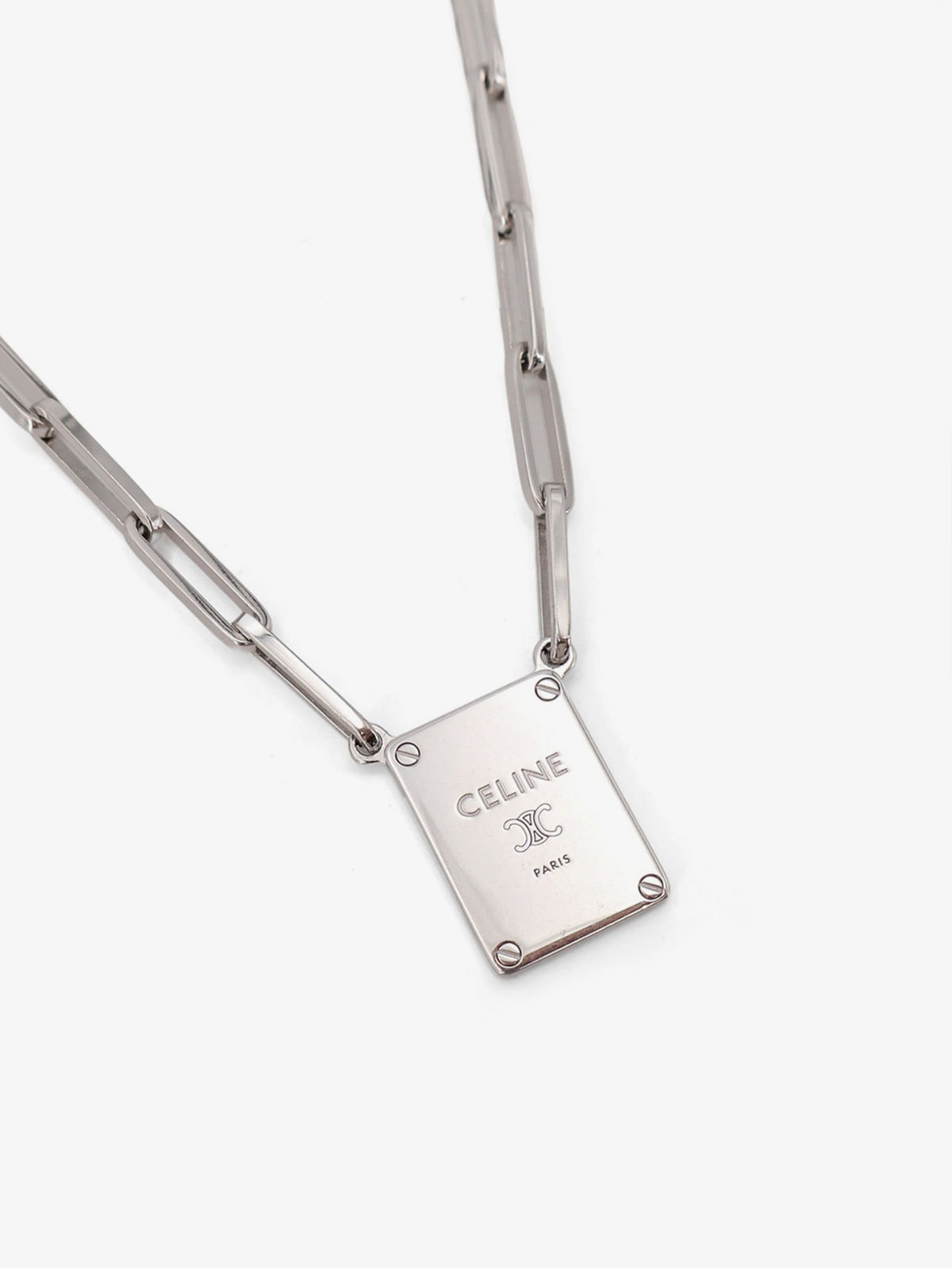 Celine Brass necklace - Silver
