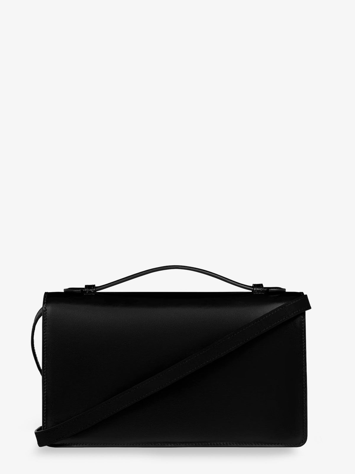 Celine Triomphe leather crossbody bag - Black