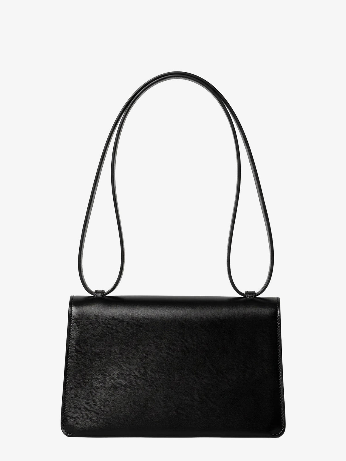 Celine Le 17 leather crossbody bag with metal Triomphe closure - Black