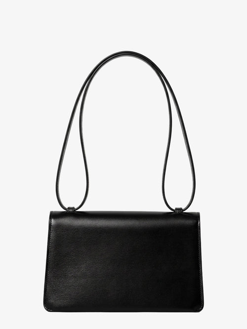 Celine Le 17 leather crossbody bag with metal Triomphe closure - Black