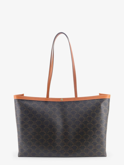 Celine Medium Cabas Triomphe Canvas shoulder bag - Miel