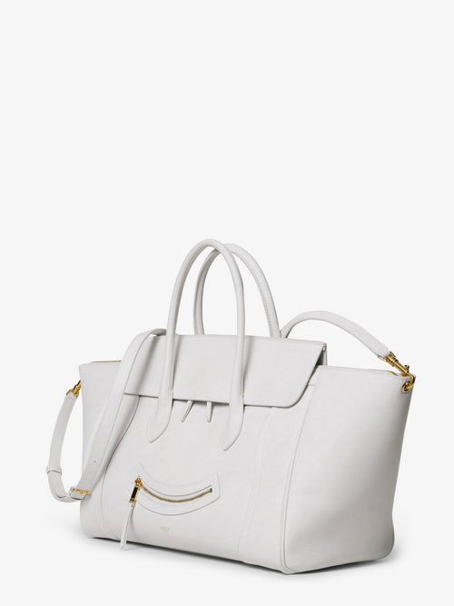 Celine Smile leather handbag - White