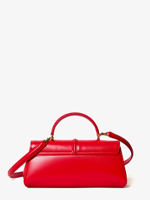 Celine 16 East-West handbag in Satin Calfskin - Ultra Red