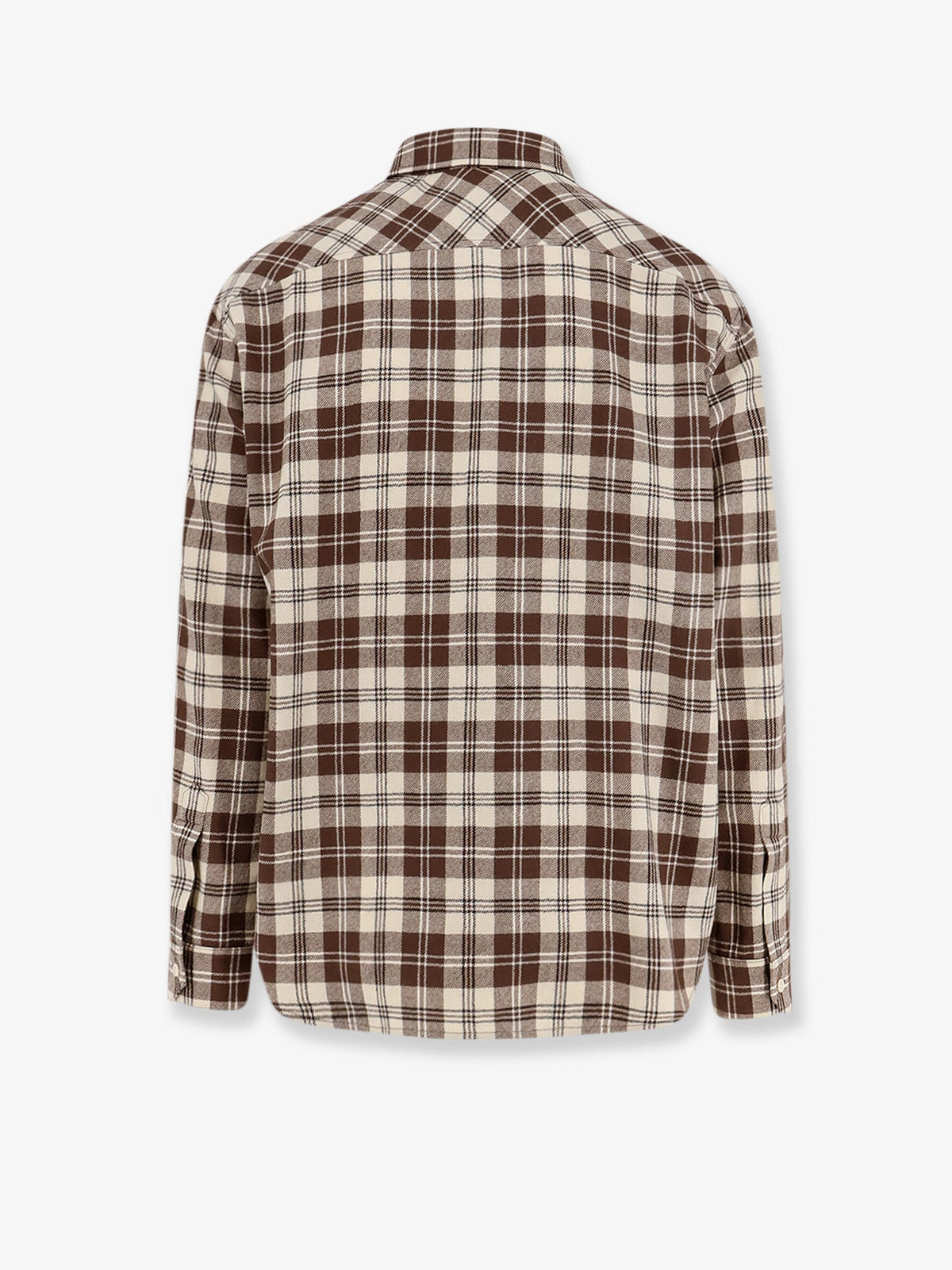 Celine Madras wool shirt - Beige Marron