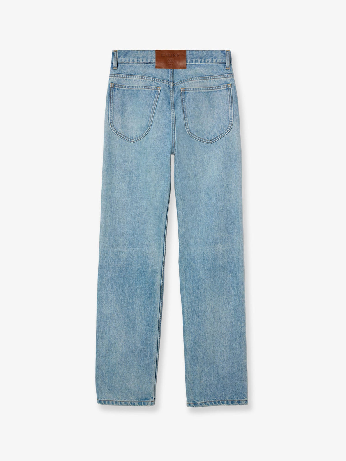 Celine Straight 001 cotton denim jeans - Glacierblue