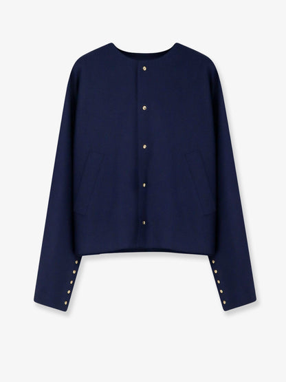 Celine Cotton blazer with printed lining - Royalblue