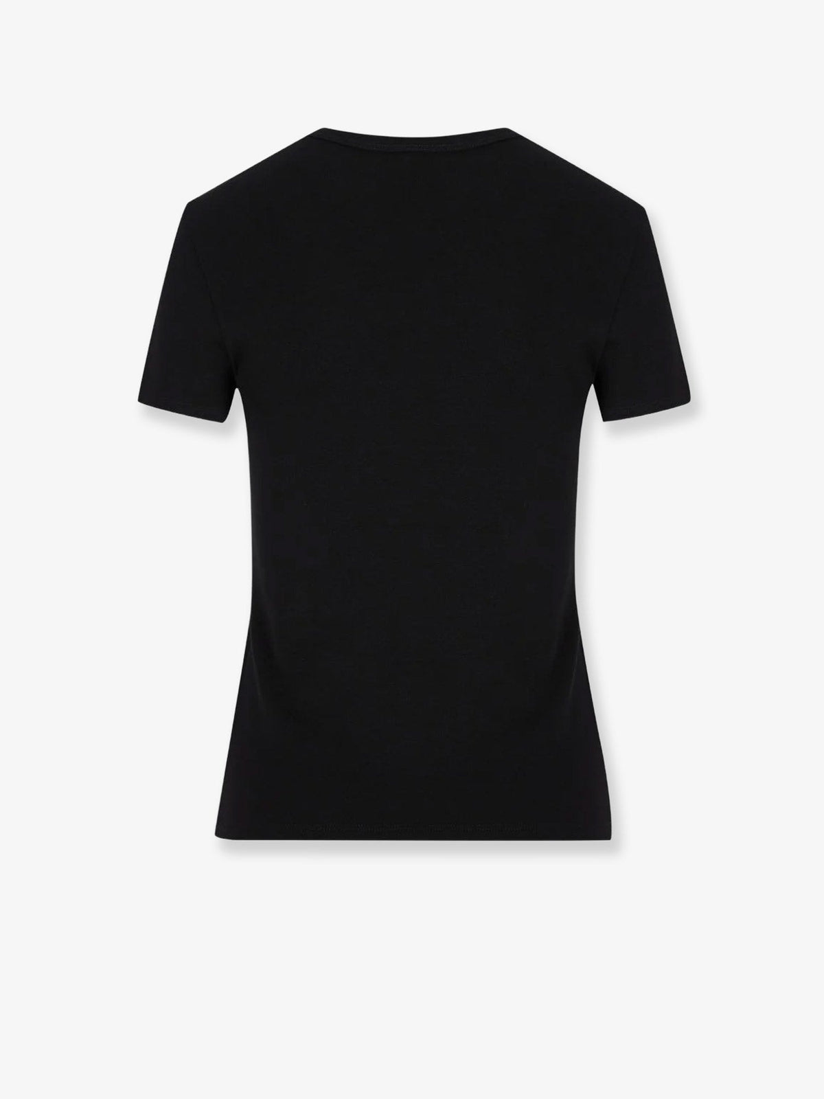 Celine Cotton T-Shirt with front logo print - Blackwhite