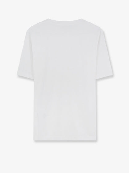 Celine Cotton T-shirt with front logo print - Opticwhiteyellowblue