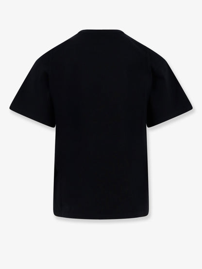 Celine Cotton t-shirt with iconic embroidery - Blackyellow
