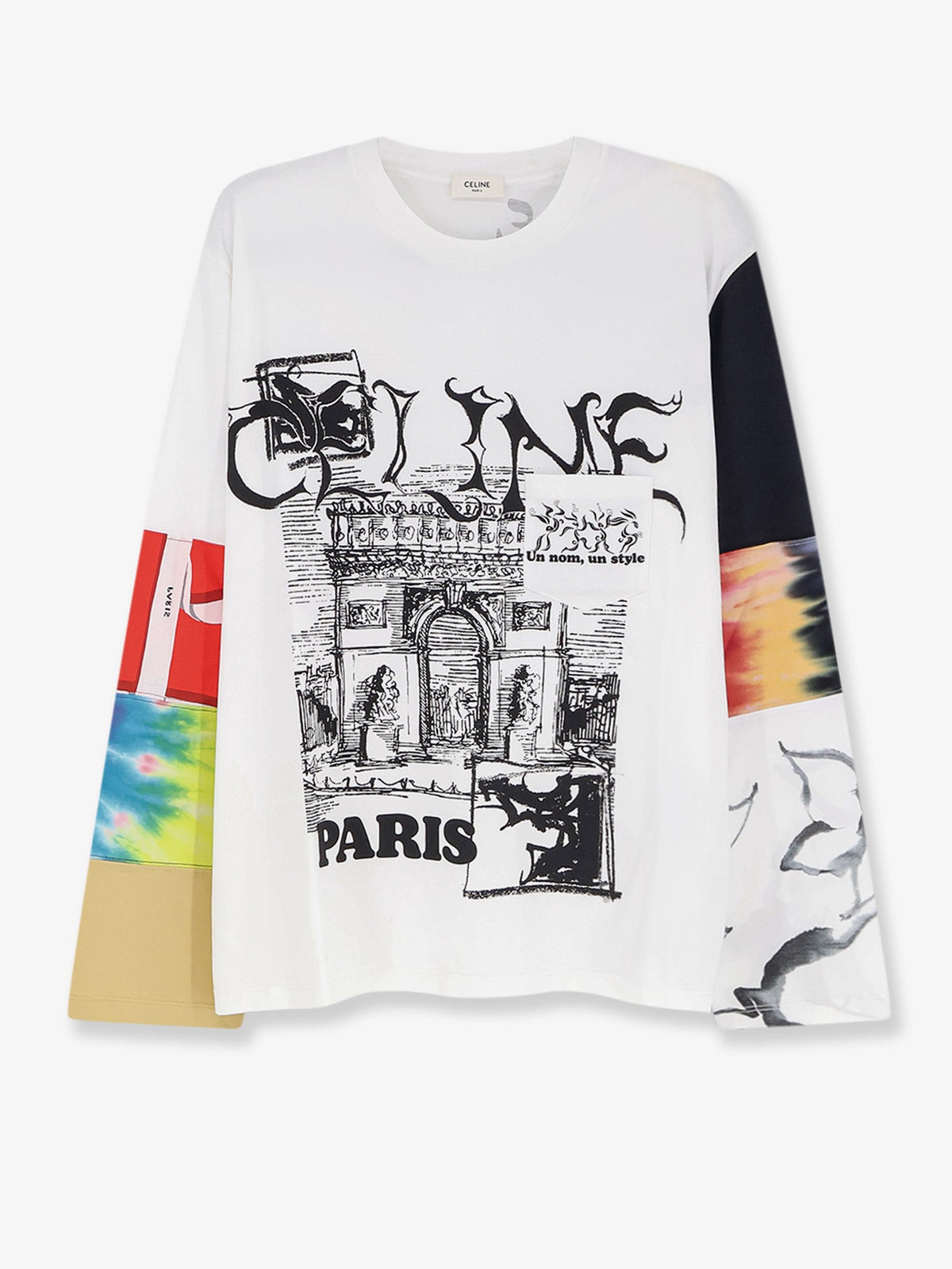 Celine Cotton T-Shirt - Opticwhitemulticolor