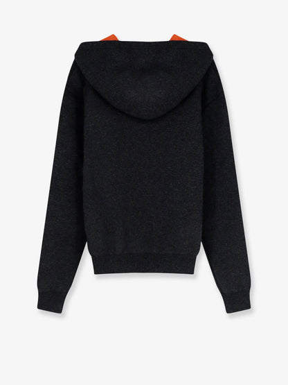 Celine Cashmere blend hoodie - Darkgreyorange