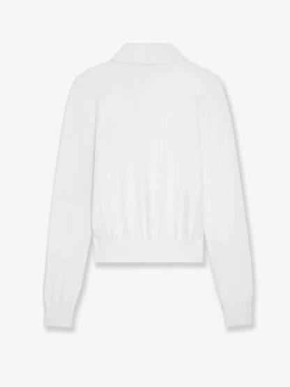 Celine Cotton Polo Shirt - Opticwhite