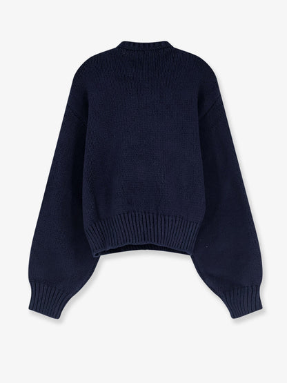 Celine Triomphe cotton blend sweater - Navywhite