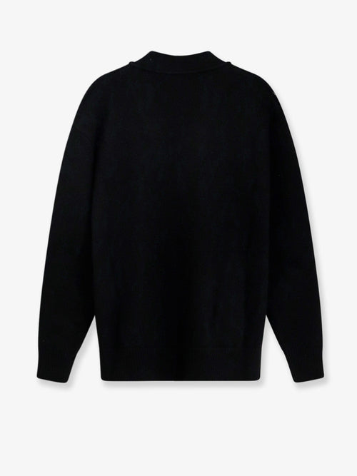 Celine Cashmere cardigan with gold metal charms - Black