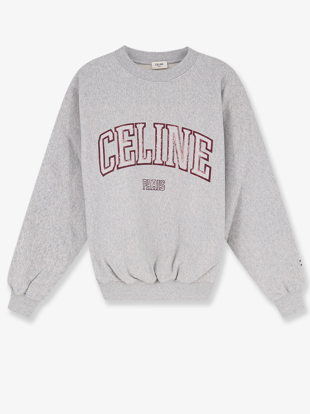 Celine Cotton sweatshirt - Greymaroonwhite