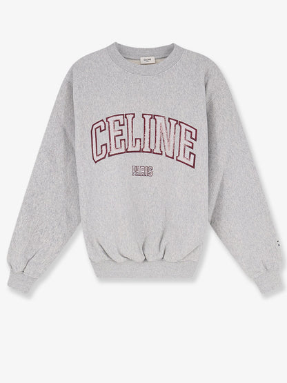 Celine Cotton sweatshirt - Greymaroonwhite