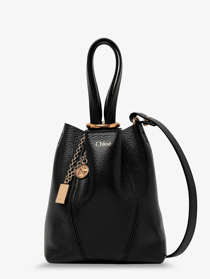 Chloe' Chloé Spin leather crossbody bag - Black