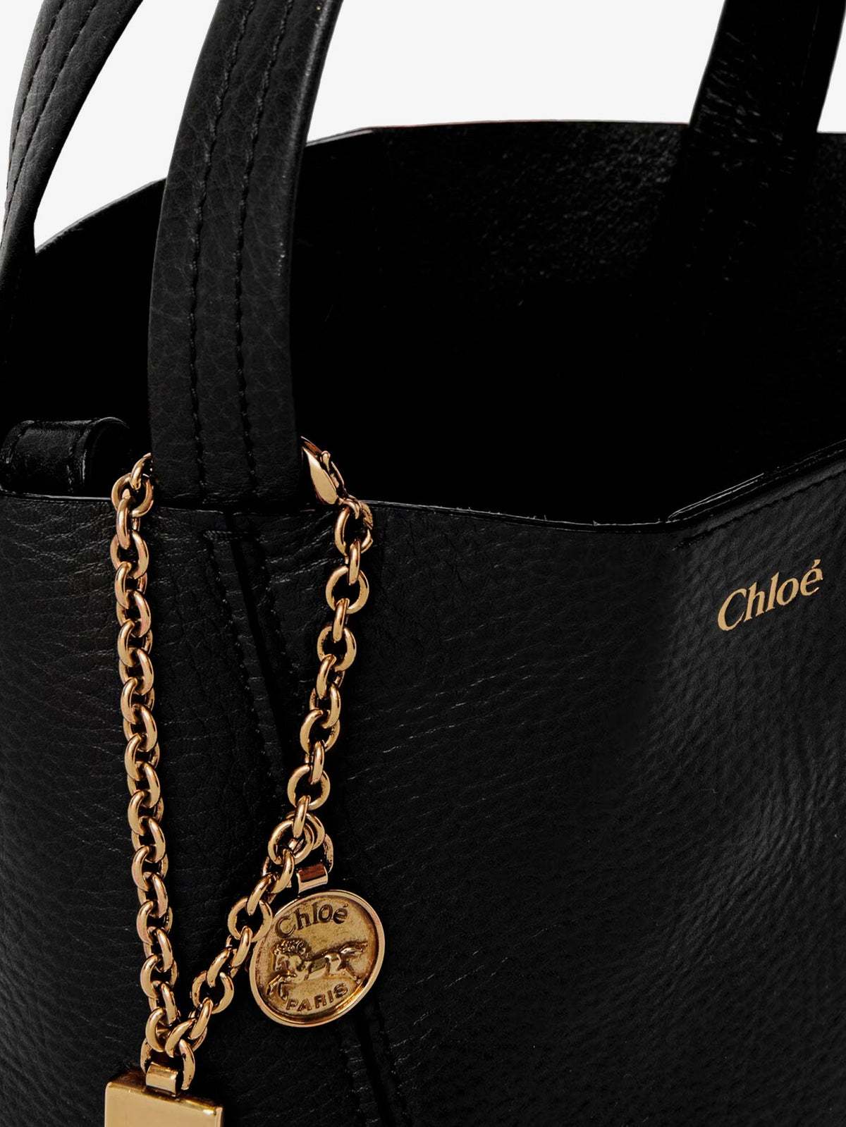 Chloe' Chloé Spin leather crossbody bag - Black