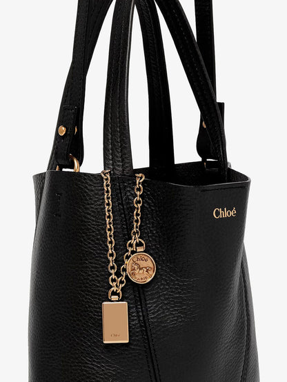 Chloe' Chloé Spin leather crossbody bag - Black