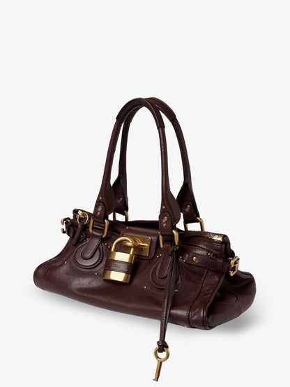 Chloe' Paddington leather shoulder bag - Crafty Brown