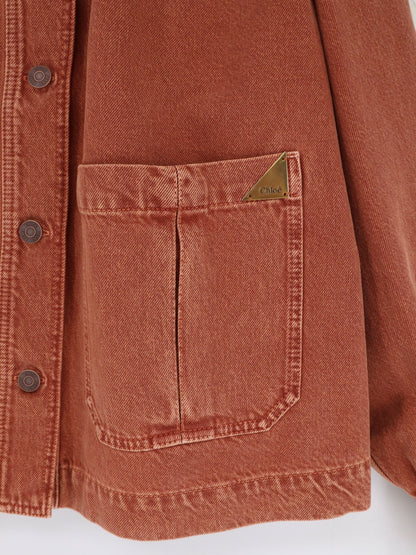 CHLOE' - Orange denim jacket