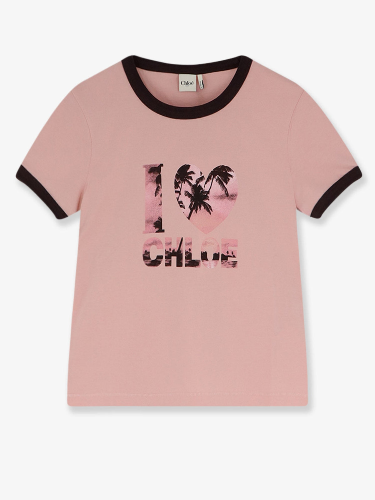 Chloe' Cotton t-shirt with print - Desert Rose