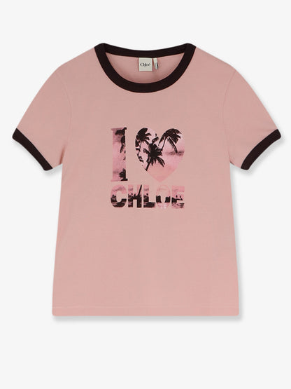 Chloe' Cotton t-shirt with print - Desert Rose