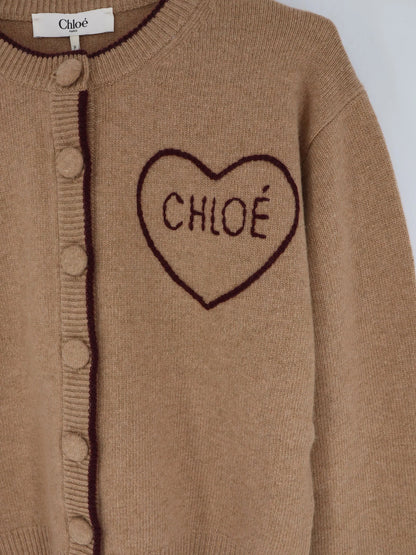 CHLOE' - Wool and cashmere wool cardigan