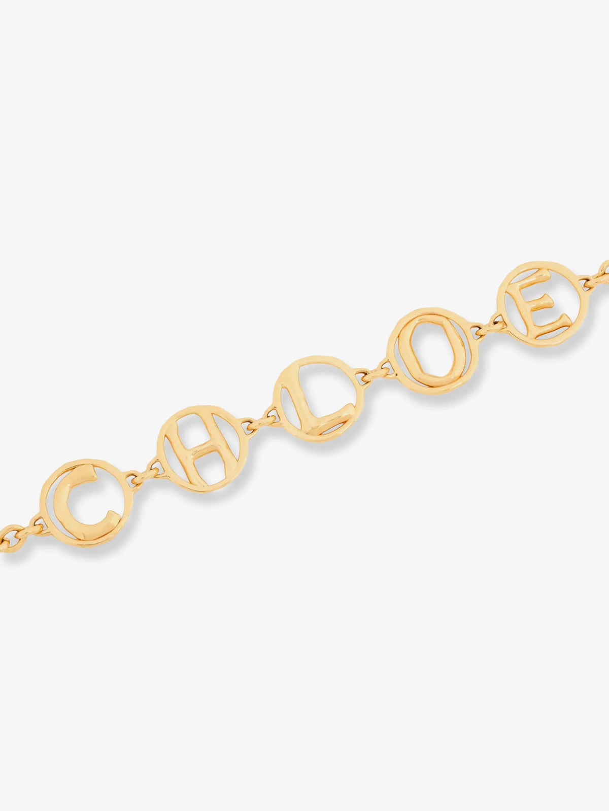 CHLOE' - Brass Script Necklace