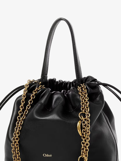 Chloe' Chloé Icons Mini leather crossbody bag - Black