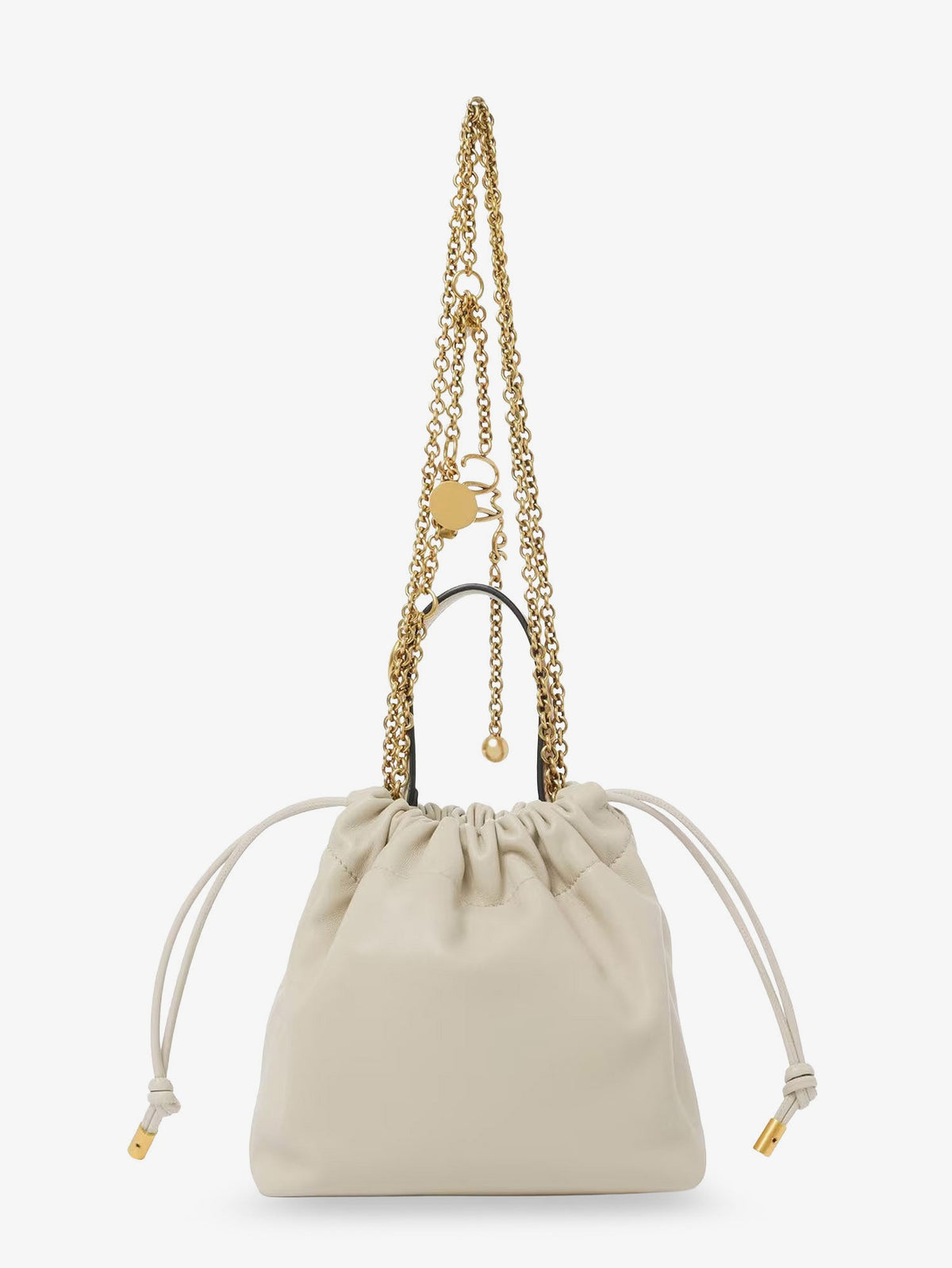 Chloe' Chloé Icons Mini leather crossbody bag - Cloudy Cream