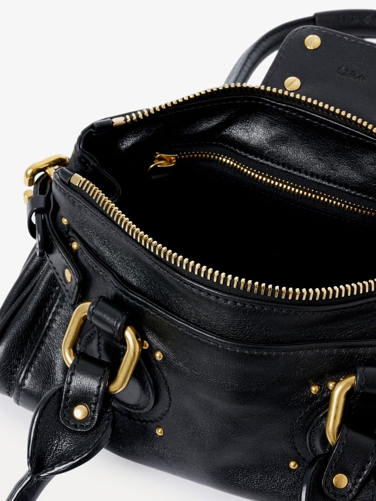 Chloe' Paddington Small Leather Handbag - Black
