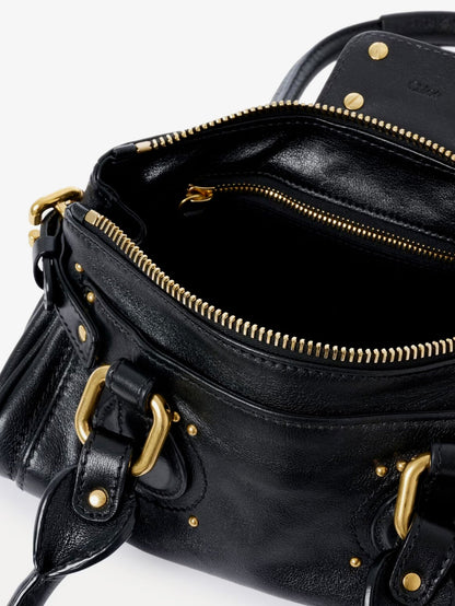 Chloe' Paddington Small Leather Handbag - Black