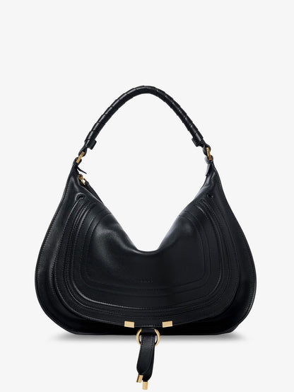 Chloe' Marcie Medium leather shoulder bag - Black