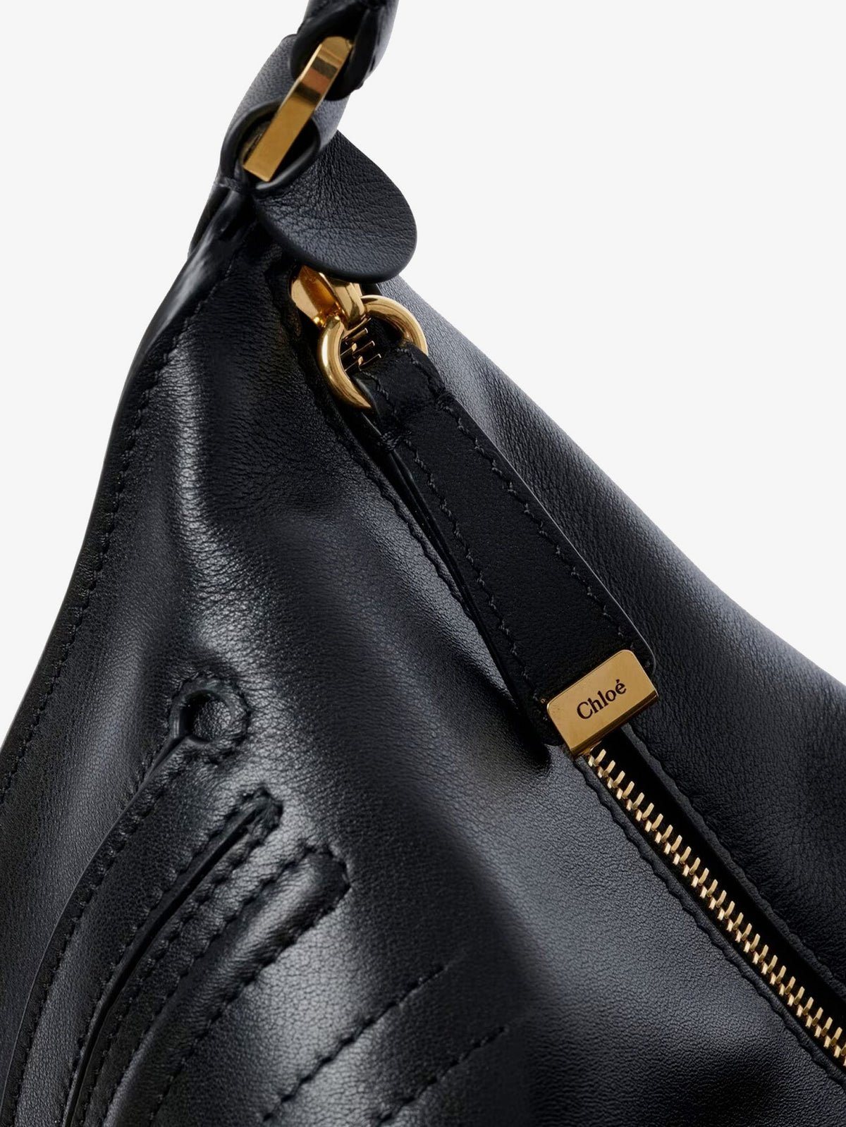 Chloe' Marcie Medium leather shoulder bag - Black
