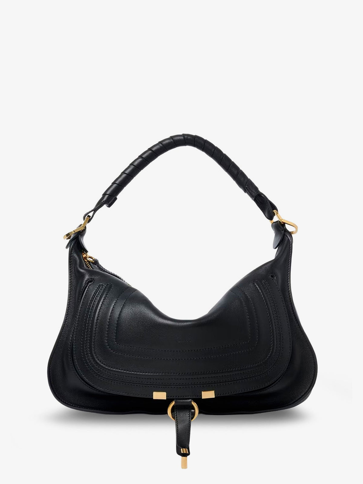 Chloe' Marcie Small leather shoulder bag - Black
