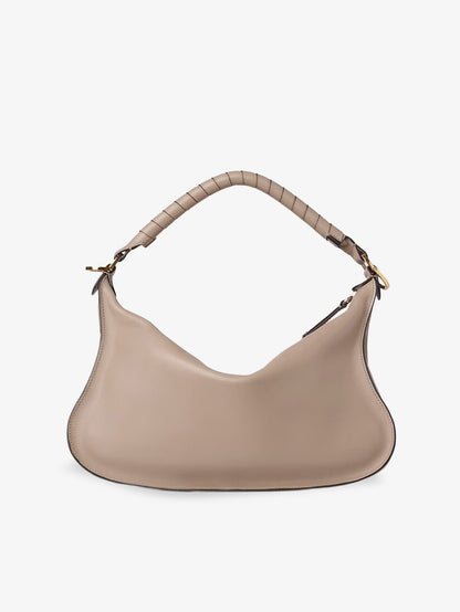Chloe' Marcie Small leather shoulder bag - Woodsmoke