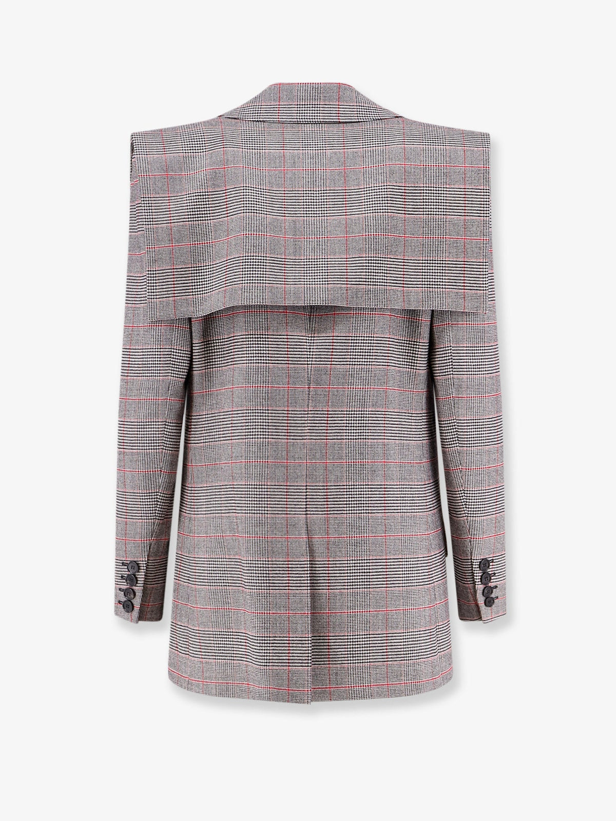 Chloé Prince of Wales wool blazer - Black - Red 1