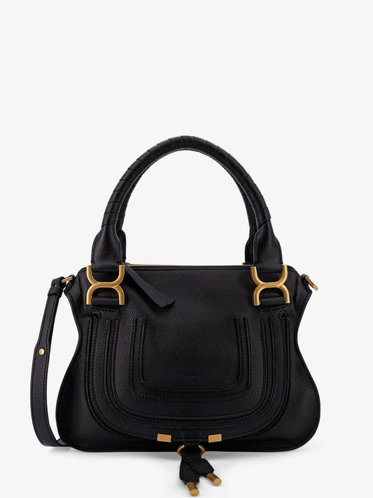 Chloe' Marcie Small leather crossbody bag - Black