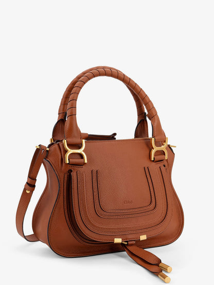 Chloe' Marcie Small Leather Shoulder Bag - Tan