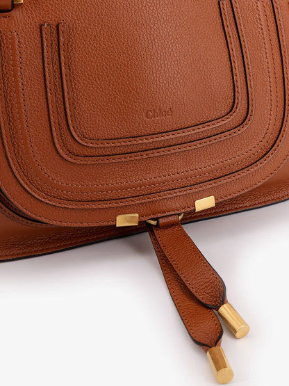 Chloe' Marcie Small Leather Shoulder Bag - Tan