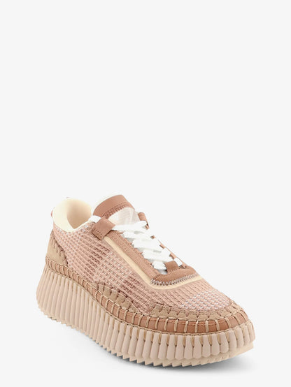 CHLOE' - Nama low-top sneakers in mesh with suede inserts