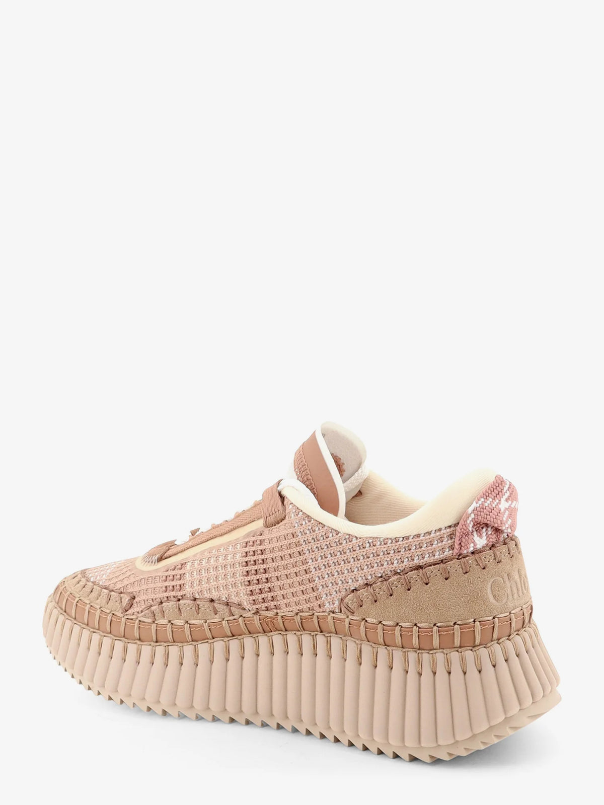 CHLOE' - Nama low-top sneakers in mesh with suede inserts