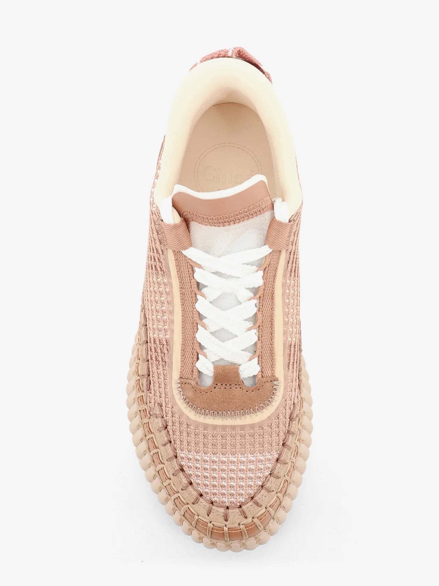 CHLOE' - Nama low-top sneakers in mesh with suede inserts