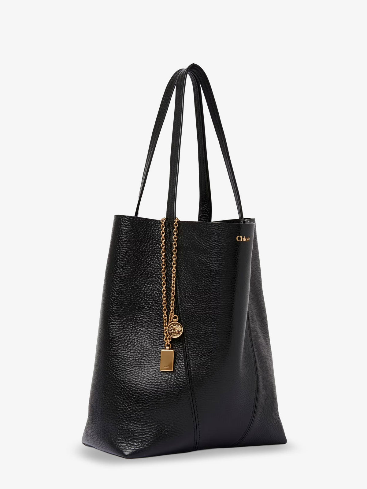 Chloe' Chloé Spin leather shoulder bag - Black