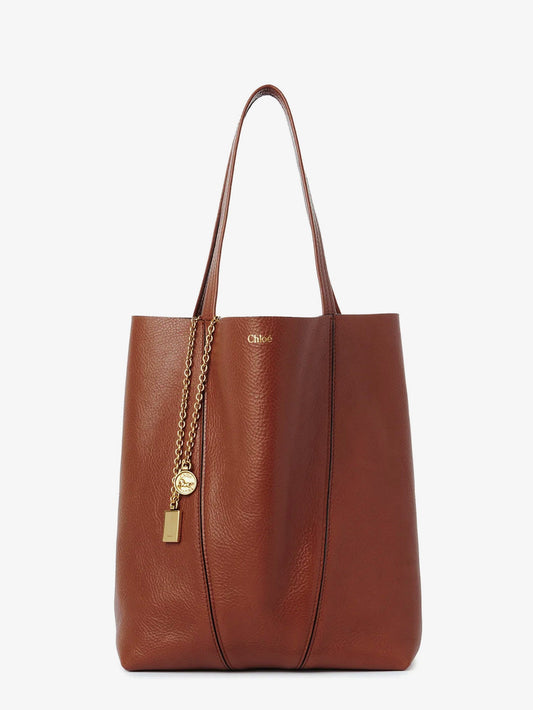 Chloé Chloé Spin leather shoulder bag - Blushy Brown